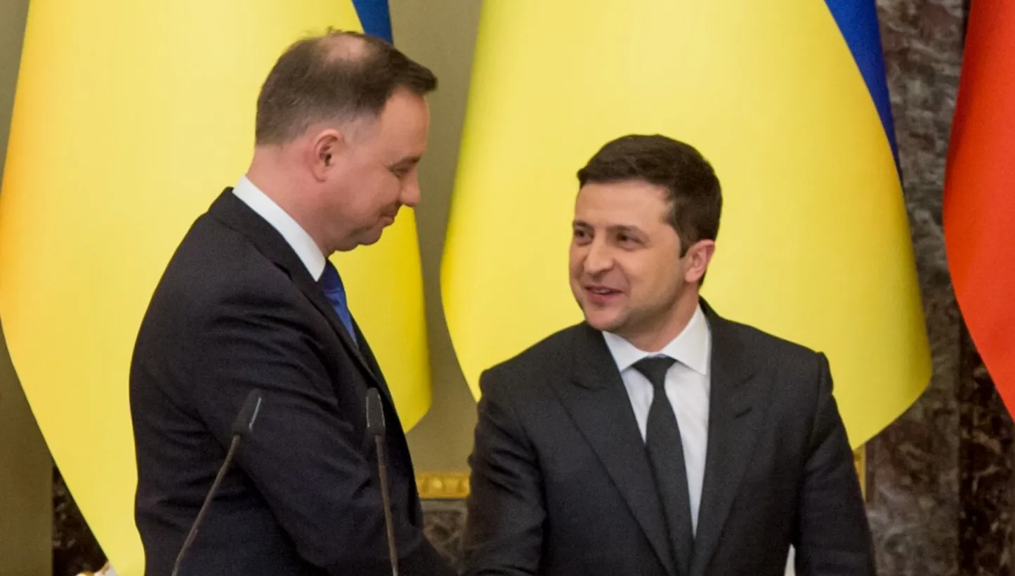 Zełenski dziękuje Andrzejowi Dudzie. Apeluje do Brukseli o uruchomienie nowej, specjalnej procedury