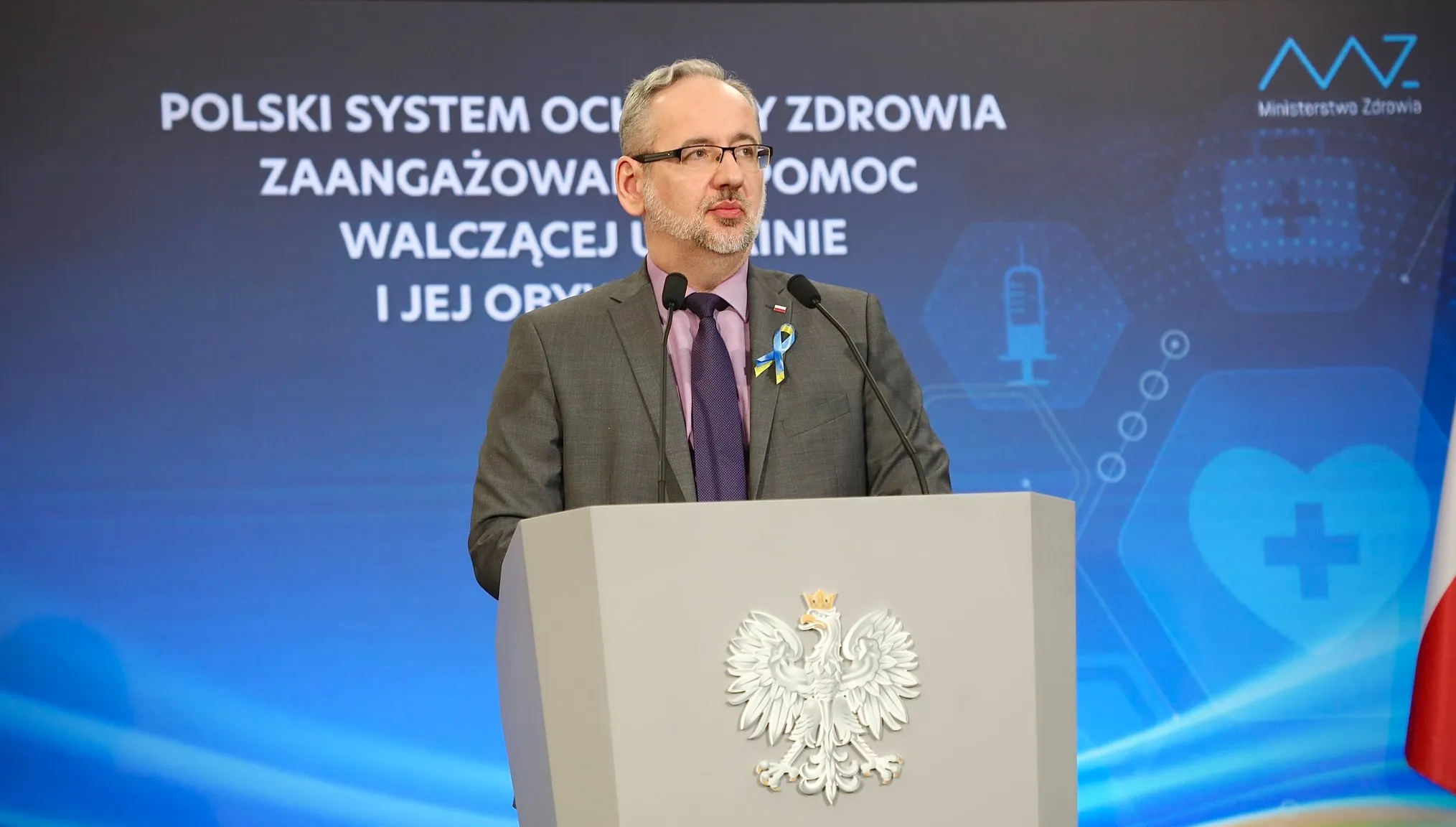 7 tysięcy miejsc w polskich szpitalach dla rannych z Ukrainy. Minister Niedzielski przedstawił szczegóły