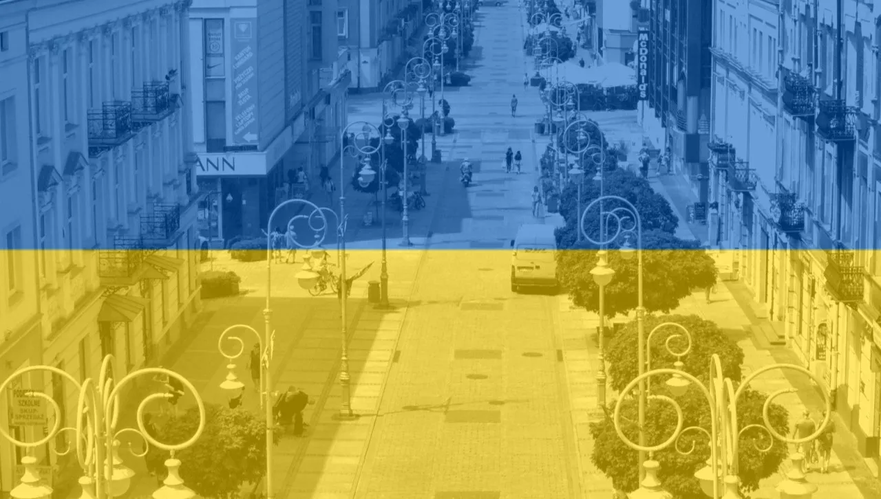 Ukraińska młodzież w Kielcach przeciw wojnie