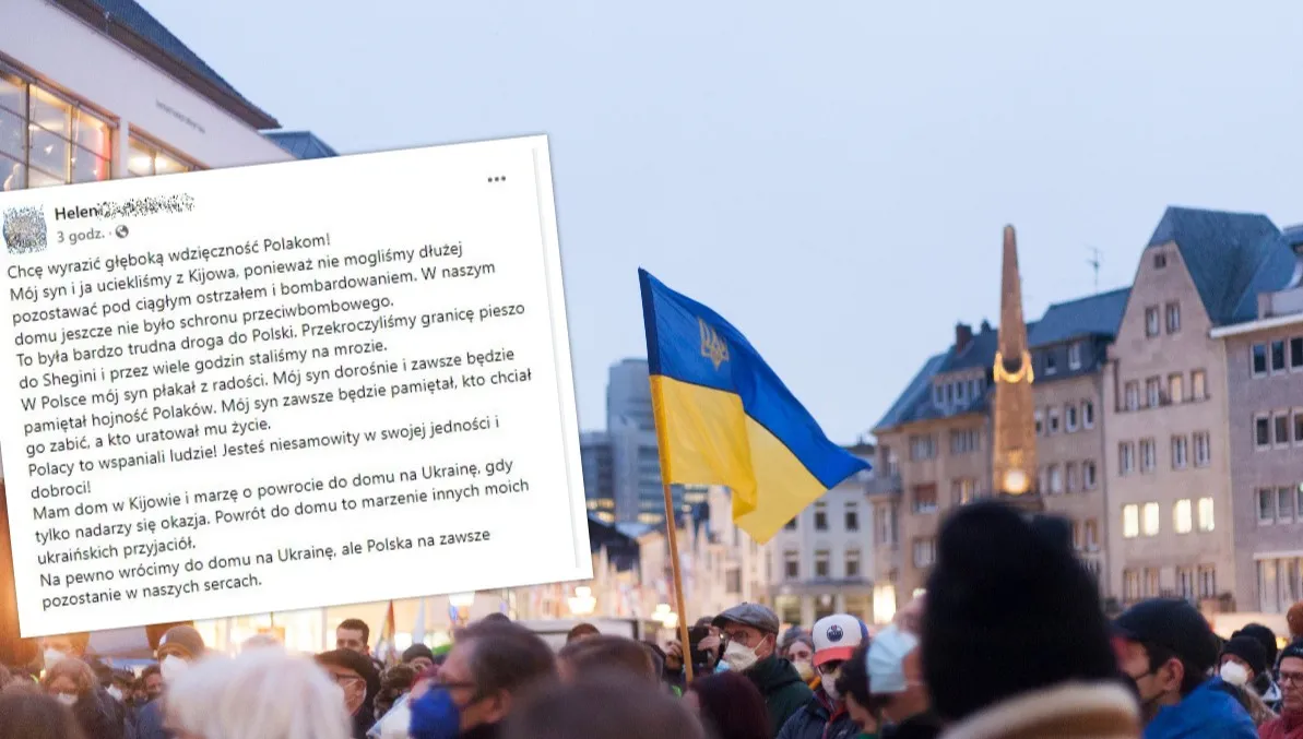 Wzruszający wpis Ukrainki, która dotarła z Kijowa do Polski. „Mój syn zawsze będzie to pamiętał”