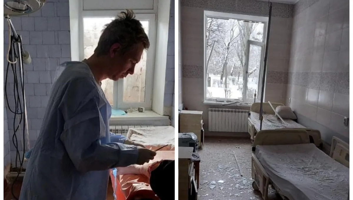 Ten lekarz został w szpitalu sam, ale wciąż operuje. „Pod ostrzałem ratuje ludziom życie”