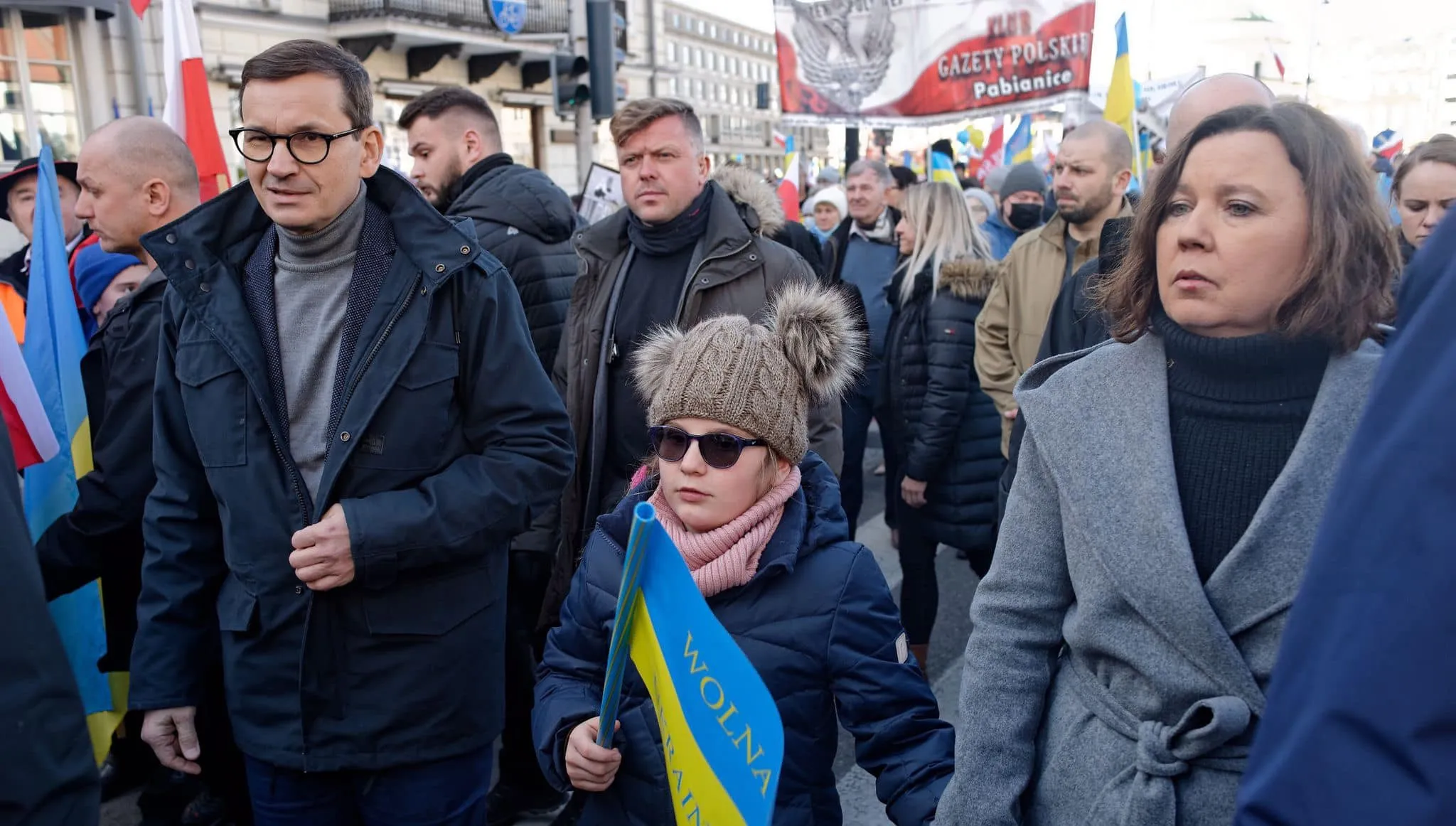 Premier o marszu klubów „GP”: Byłem, razem z żoną i córką. „Niech żyje wolna i suwerenna Ukraina!”