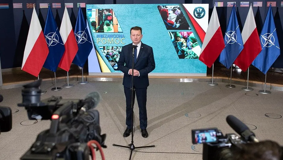 Szef MON: Liczba żołnierzy WOT zaangażowanych w pomoc uchodźcom z Ukrainy wzrośnie do 6 tysięcy