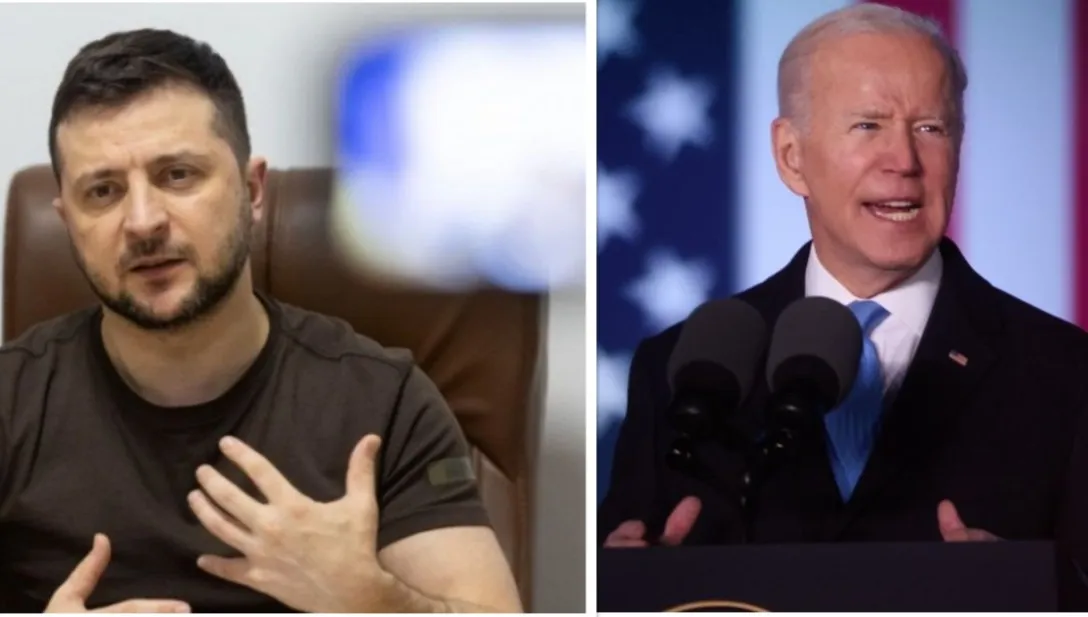Rozmowa Zełenski - Biden trwała godzinę. Wśród tematów: konkretne wsparcie militarne i finansowe