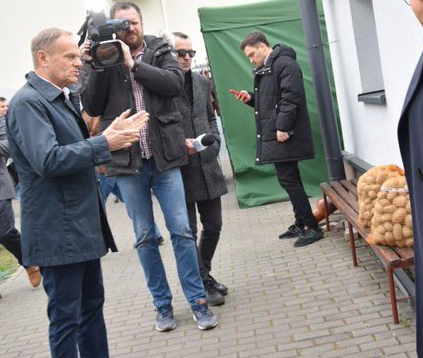 Unikalne zdjęcie Tuska