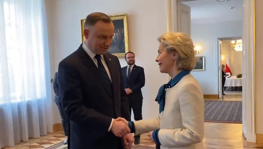 W Belwederze spotkanie prezydenta z szefową KE