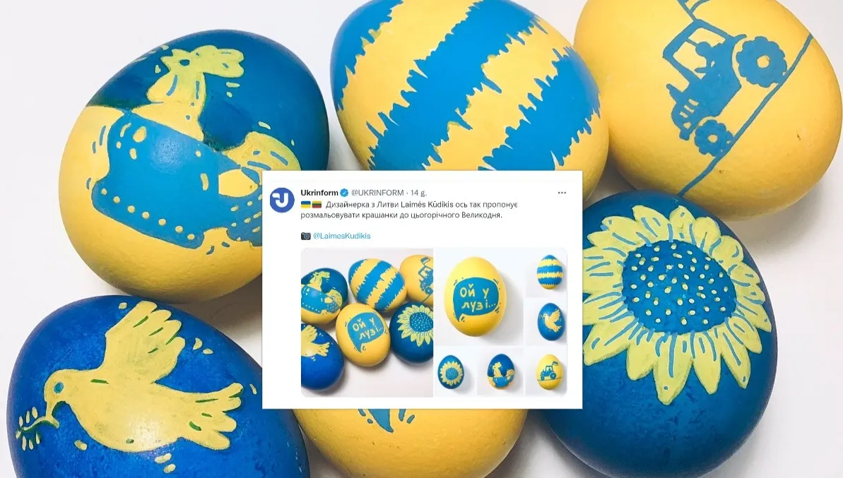 Ciastka wielkanocne z symbolem "Z" w Rosji, a na Ukrainie - jajka w barwach flagi narodowej. ZOBACZCIE