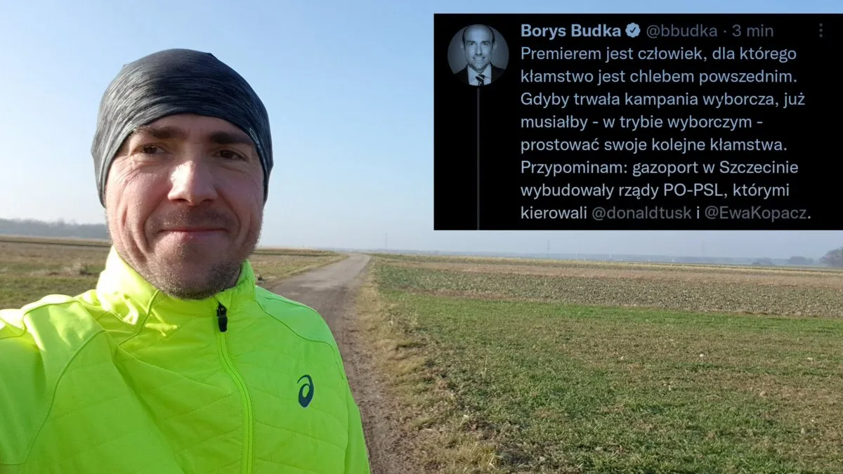 Budka na tle inwestycji
