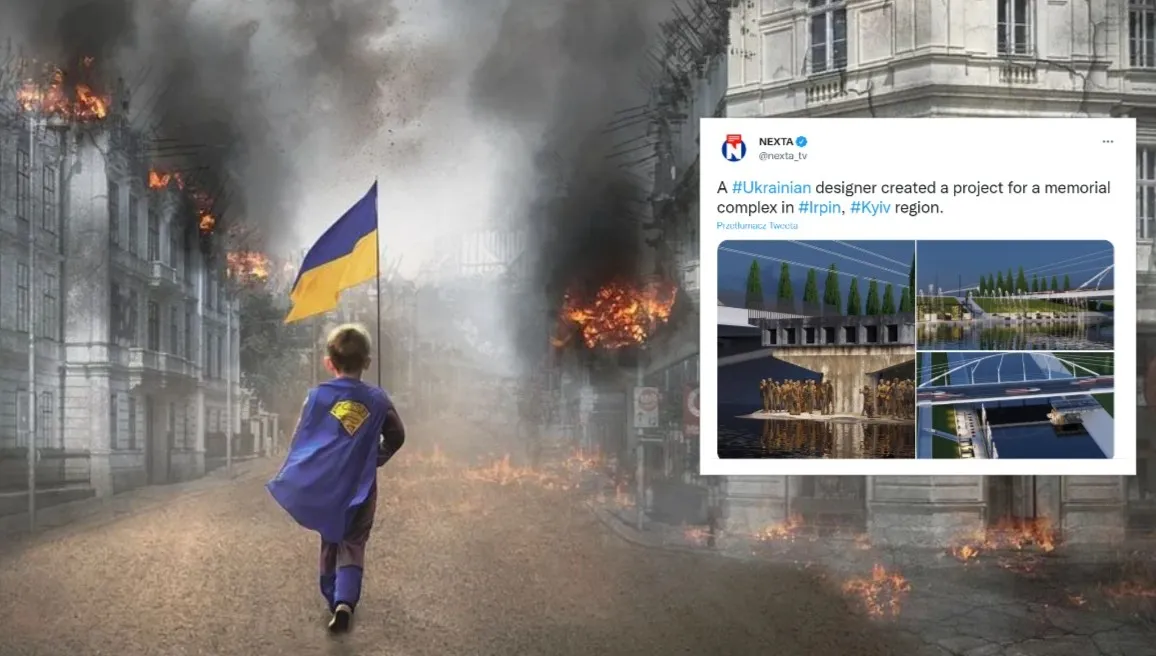 Ukraina przygotowuje się do wielkiej odbudowy. Są pierwsze projekty. ZOBACZ propozycję memoriału w Irpieniu