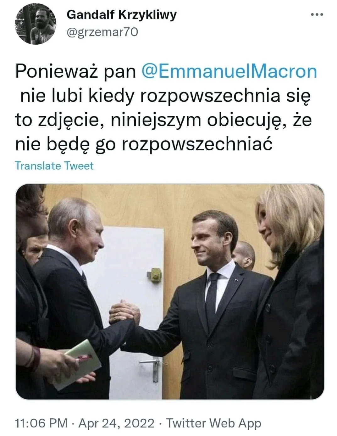 Zdjęcie Macrona
