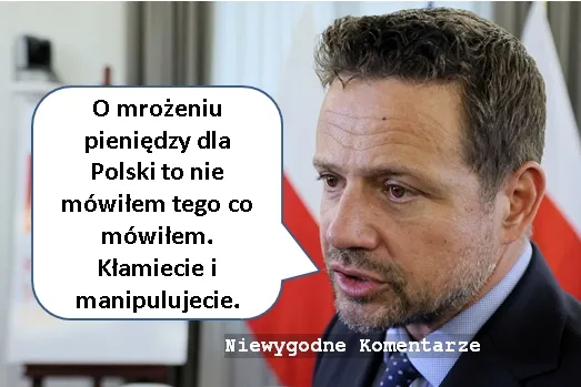 Cytował Trzaskowskiego