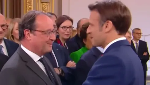Hollande poucza Macrona