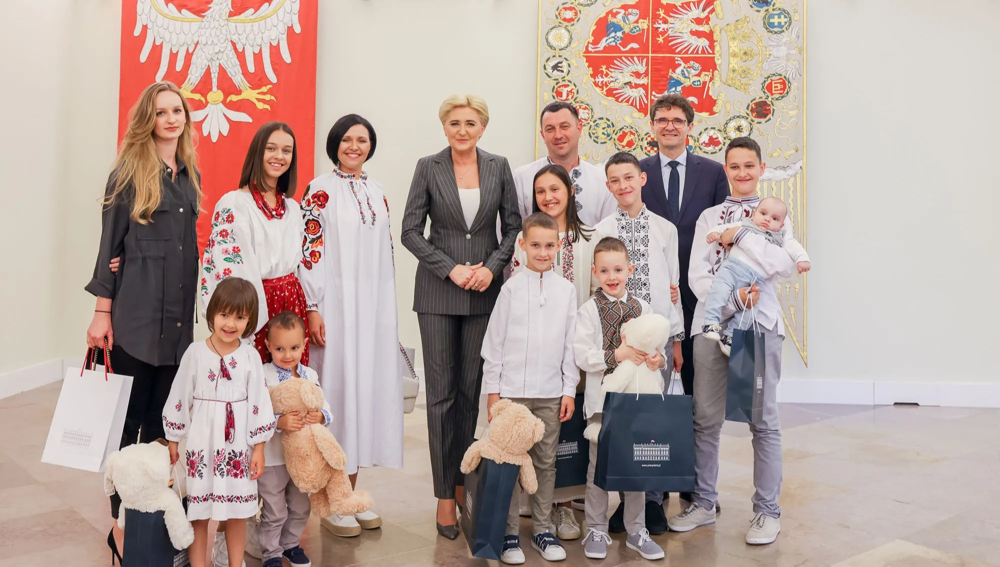 Pierwsza Dama gościła rodzinę z Ukrainy