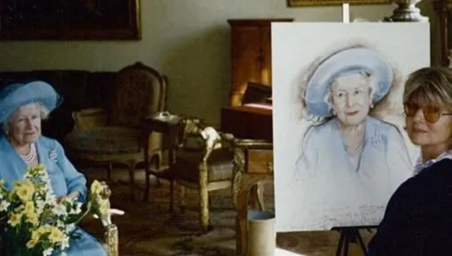 Elżbieta II - "ciepła, pogodna i rozmowna". Jedyny portret królowej na jubileusz wykonała polska malarka