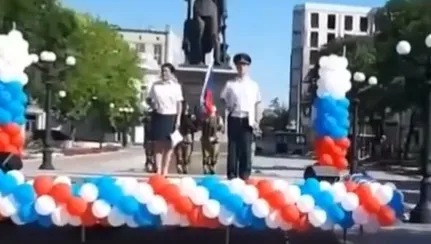 Mieszkańcy Chersonia zignorowali pokazówkę z okazji Dnia Rosji. Okupanci szykują w mieście prowokację