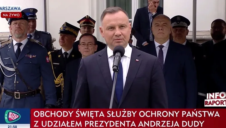 Święto funkcjonariuszy SOP. Duda: "Dziękuję za tę służbę z całego serca"