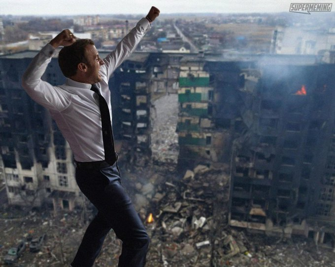Macron na Ukrainie