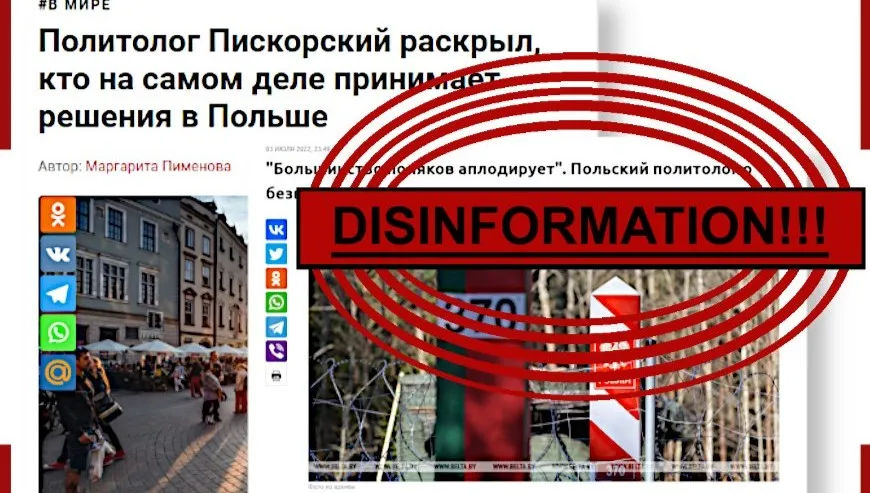 Piskorski to prorosyjski propagandysta. W białoruskich mediach mówił o... "pomocy humanitarnej" dla Polaków