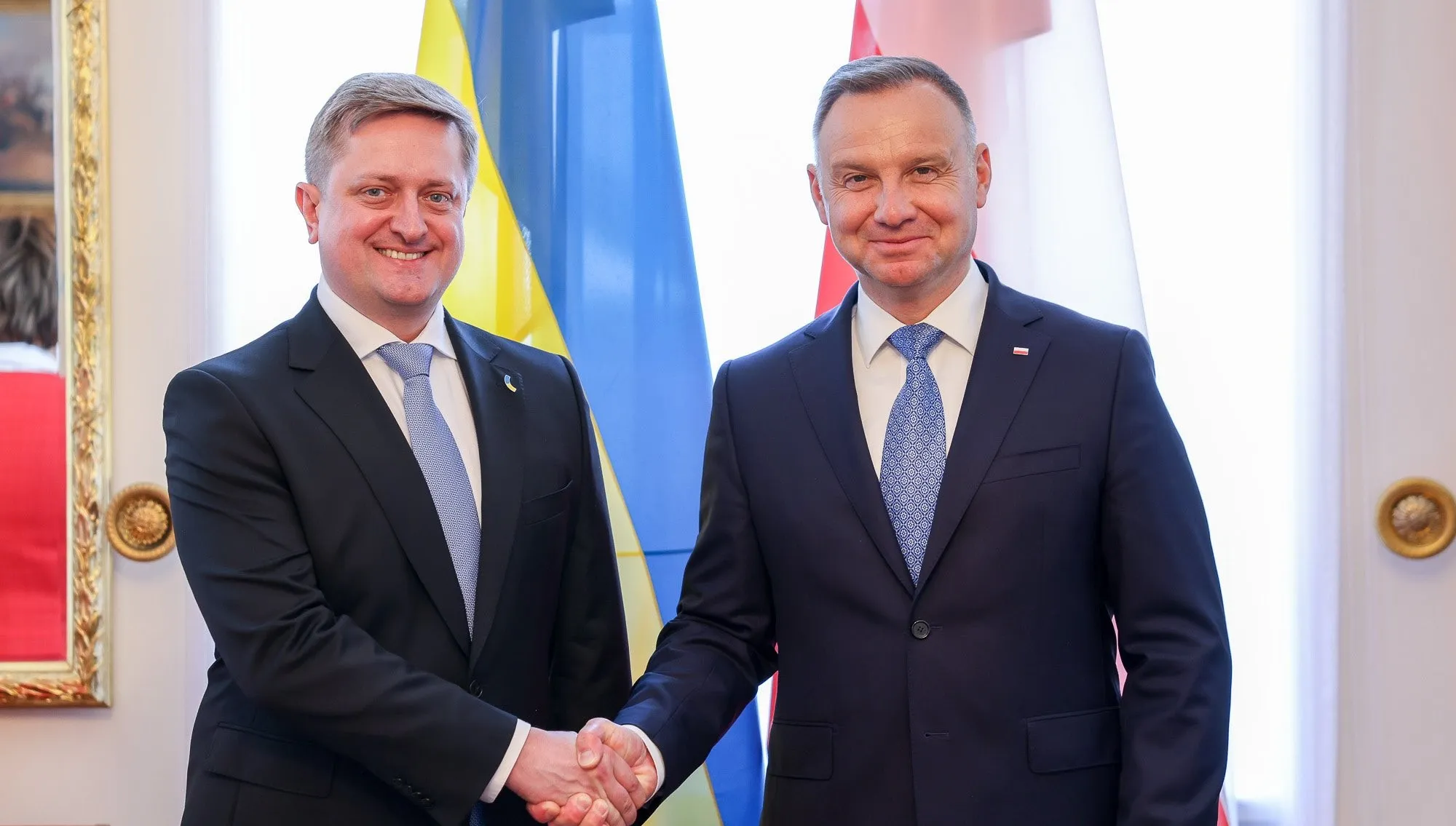 Prezydent Duda przyjął listy uwierzytelniające od ambasadorów m.in. Ukrainy i Niemiec
