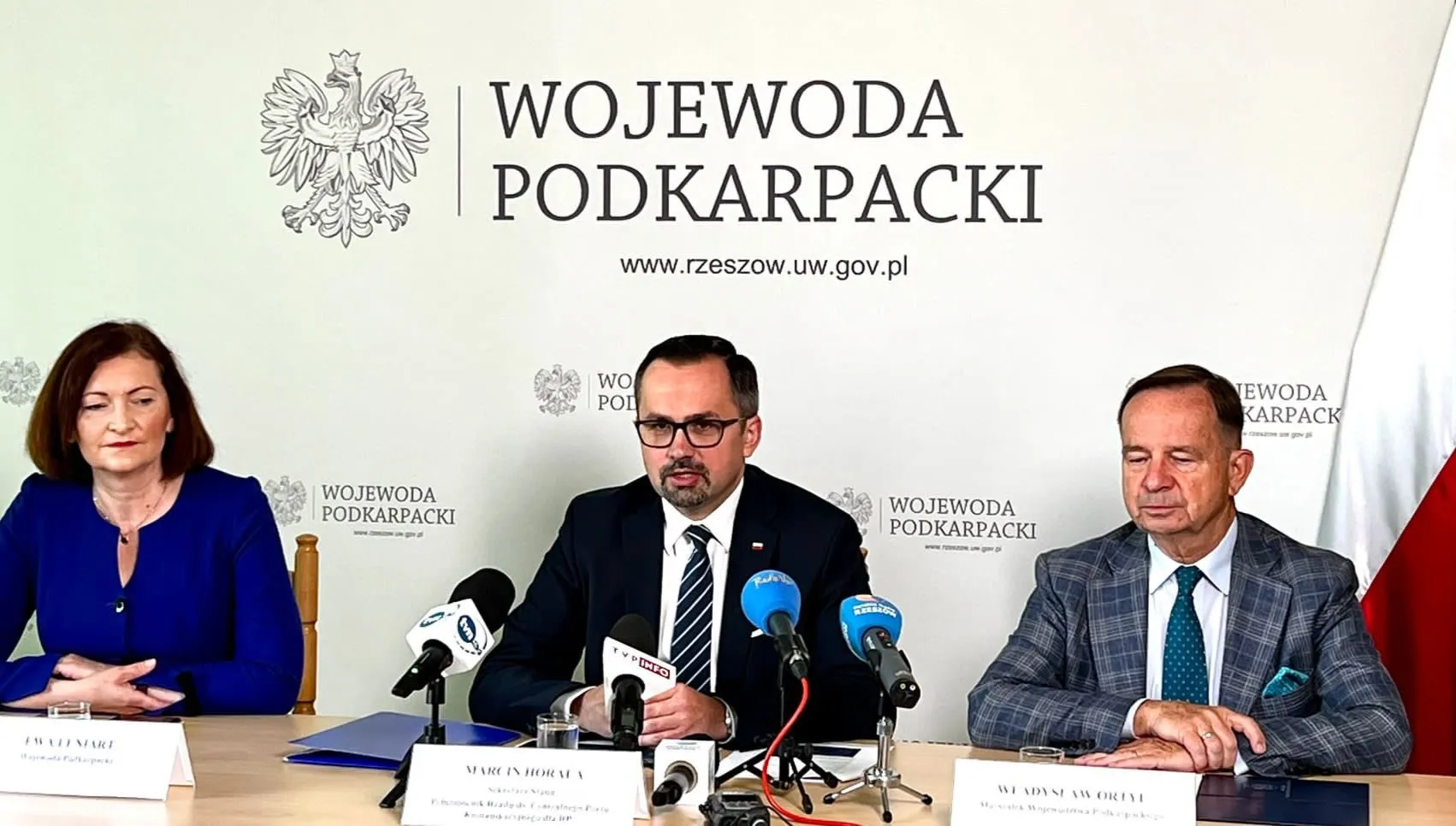 Protest przeciw budowie linii do CPK. Horała uspokaja