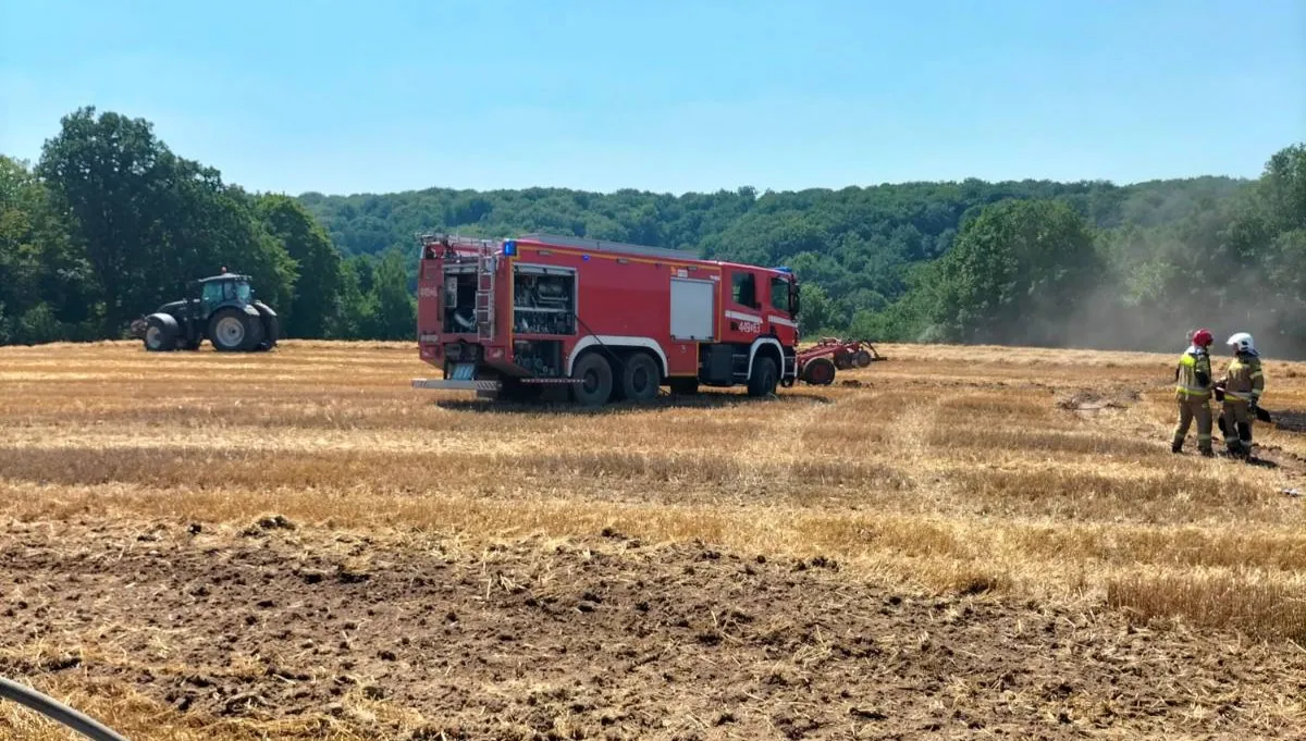 Lipiec pod znakiem pożarów upraw rolnych