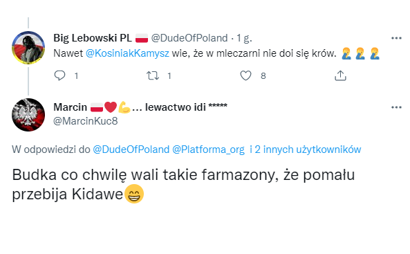 Przebija Kidawę