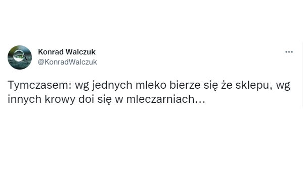 A mleko bierze się z