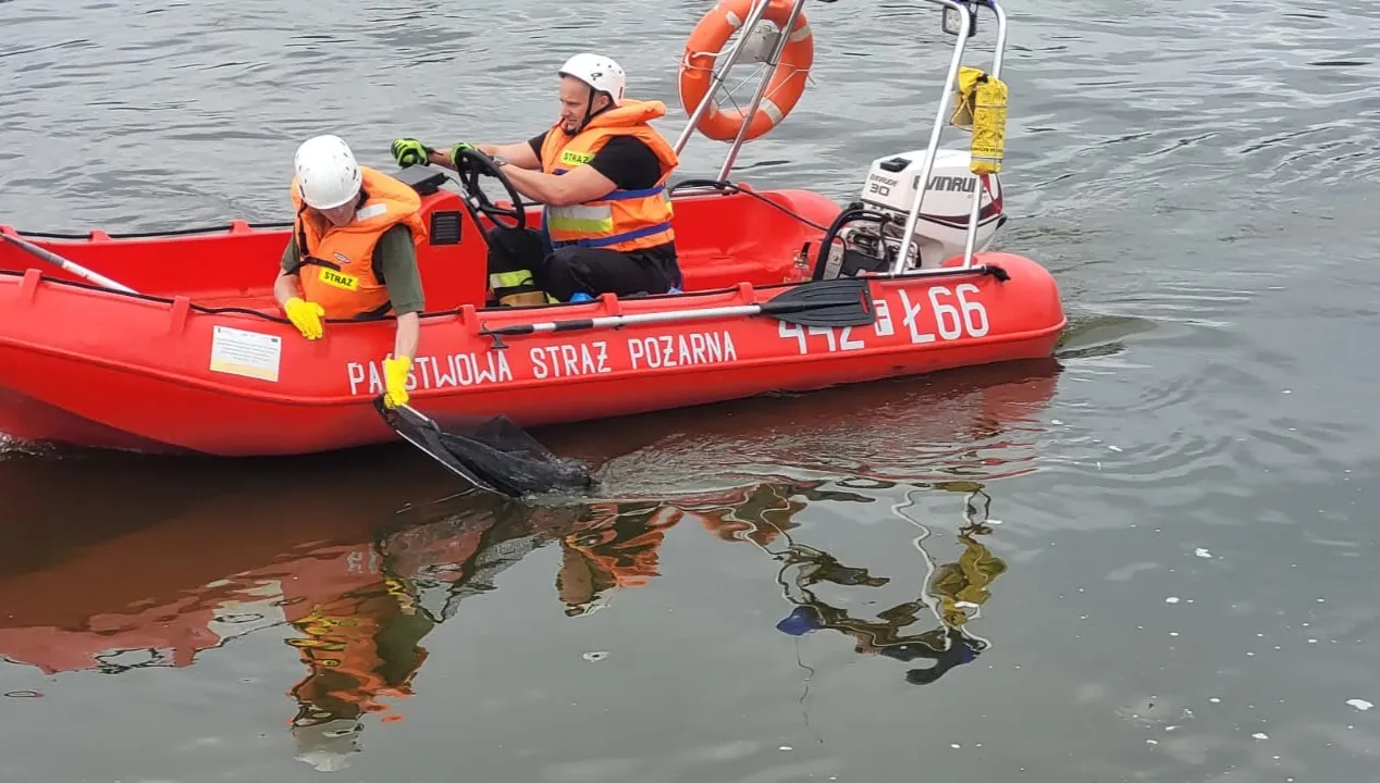 Sytuację wzdłuż brzegu Odry monitoruje 2,5 tys. policjantów i strażaków
