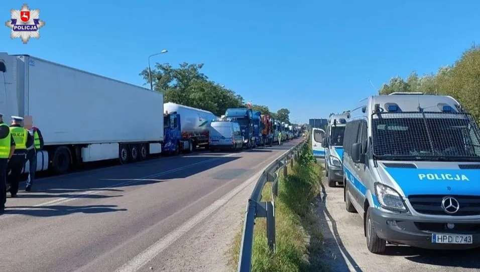 Protest na granicy. Przejście zablokowane!