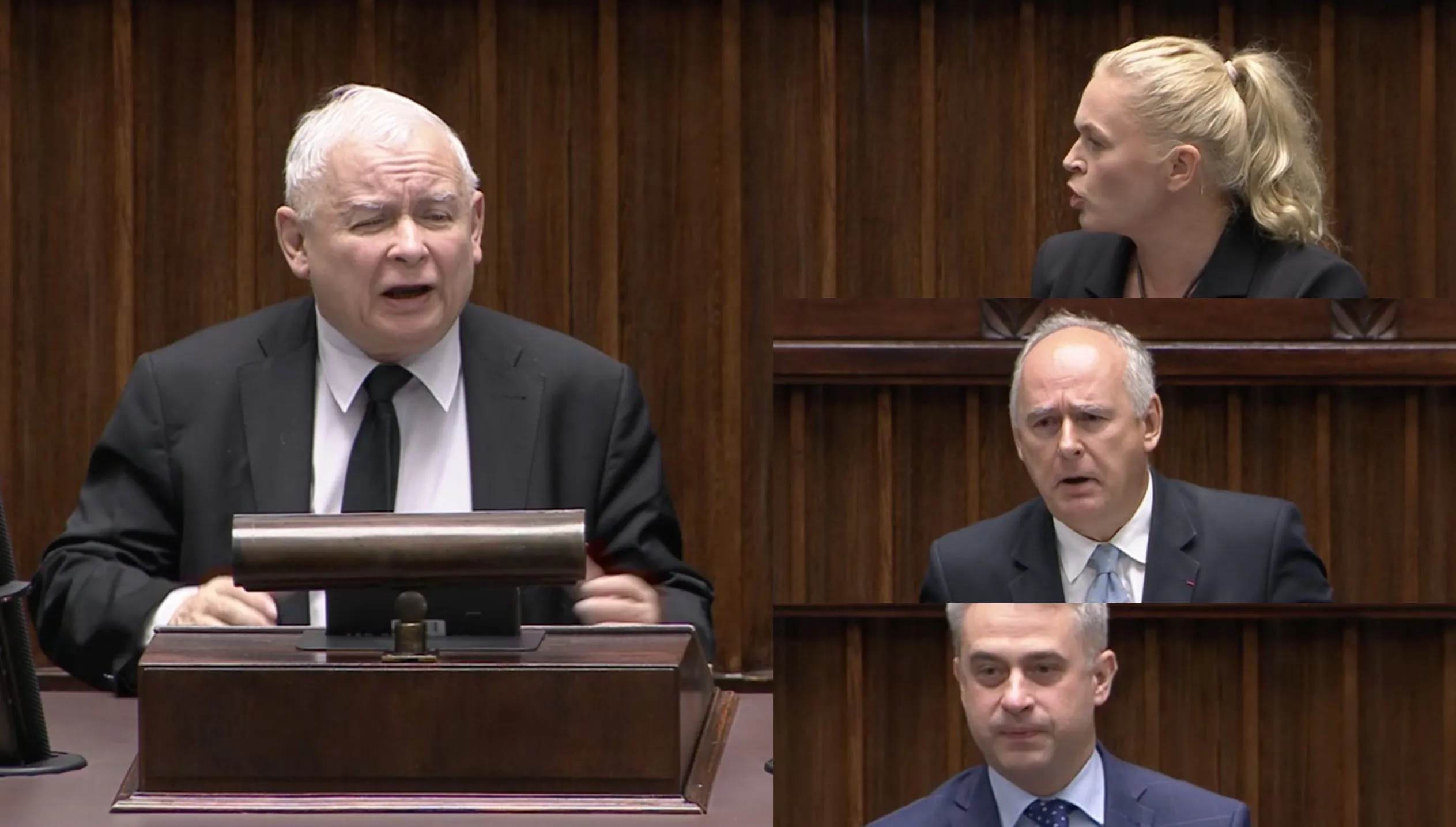 "Wiedziałem, że tu jest agentura Putina, ale...". Kaczyński nie wytrzymał po chórze opozycji. WIDEO