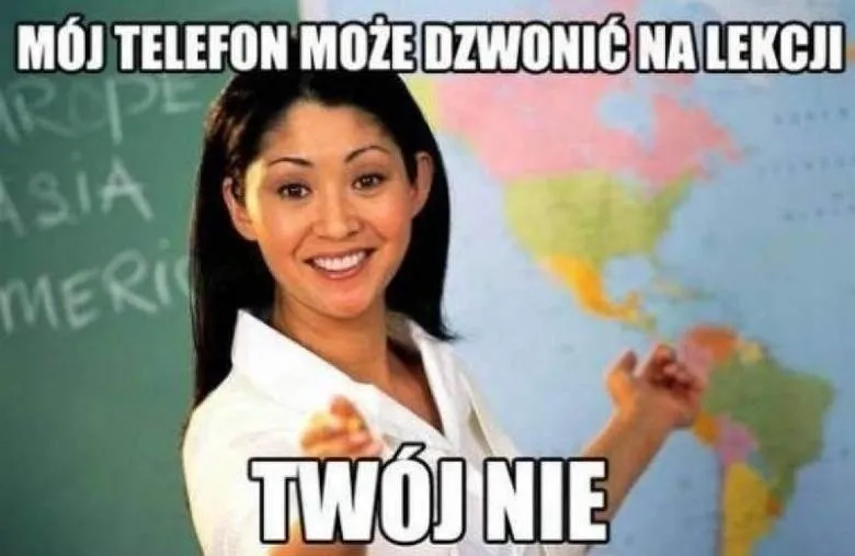 Telefon na lekcji
