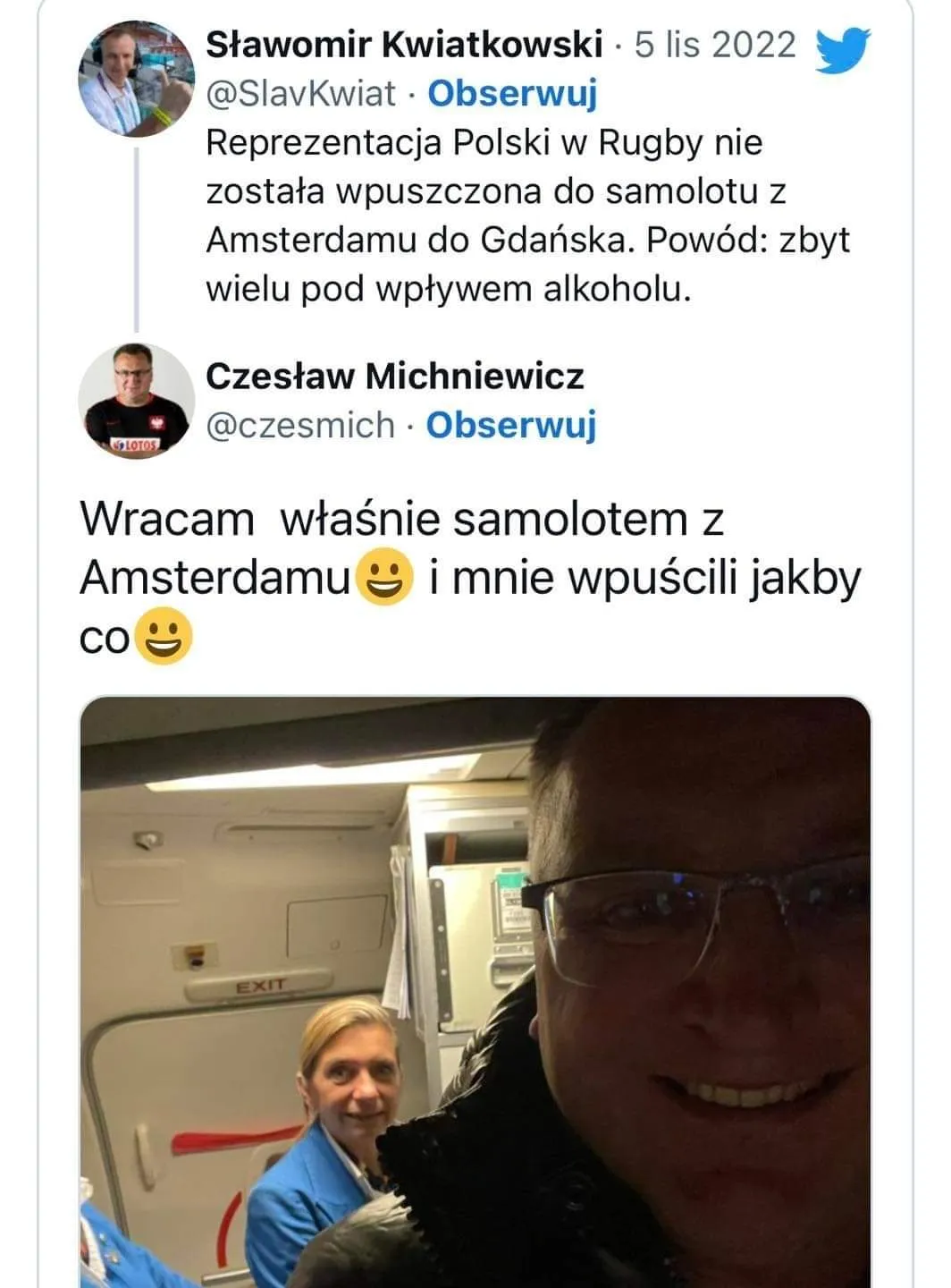 Czesław wszedł