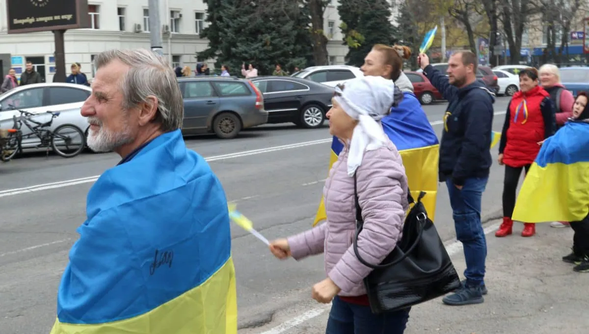 Chersoń świętuje od trzech dni i wita swych żołnierzy