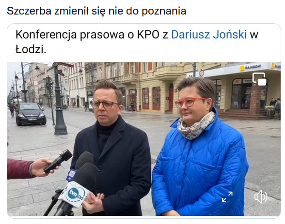 Szczerba nie do poznania