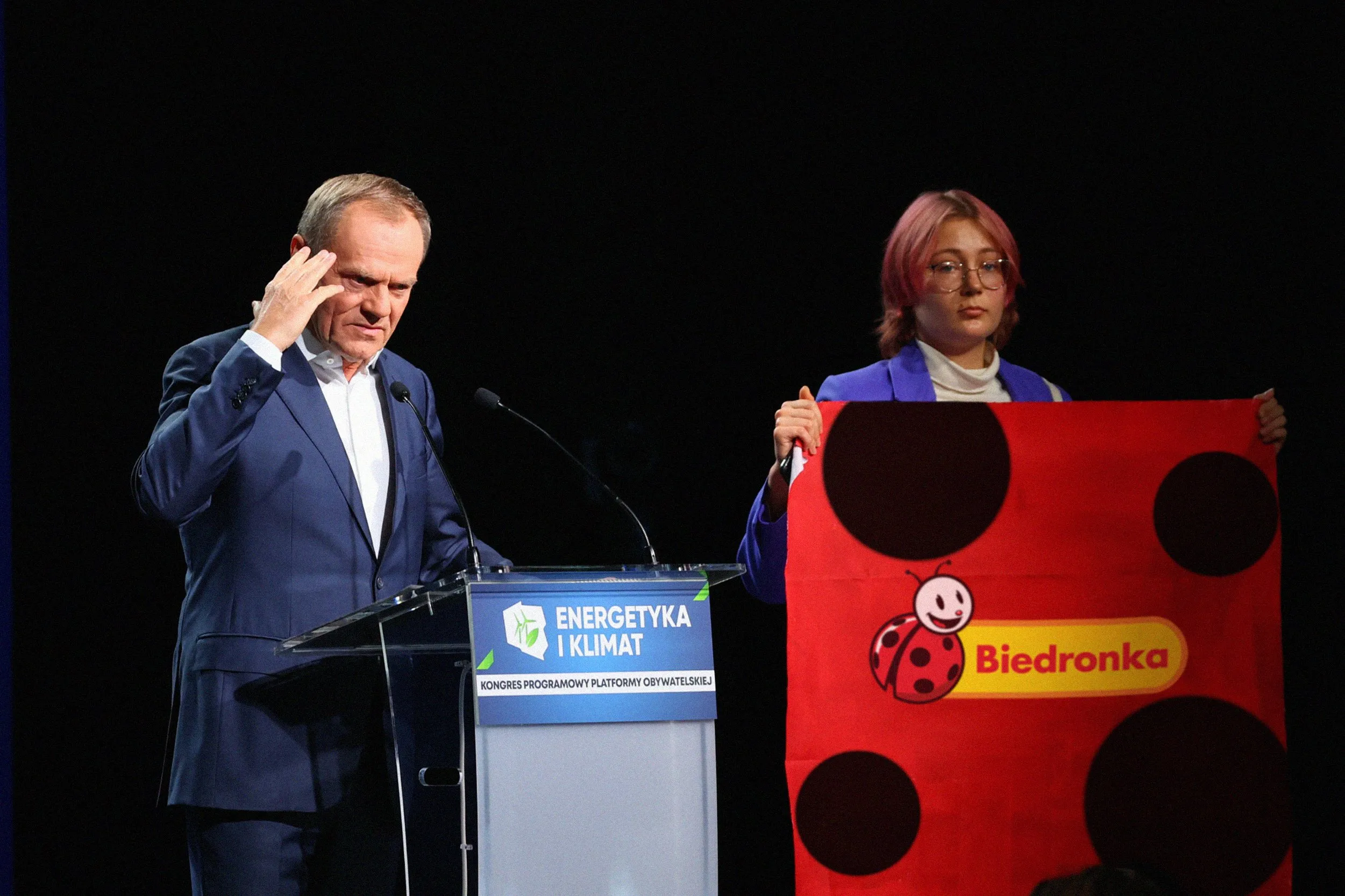Tusk i Biedronka