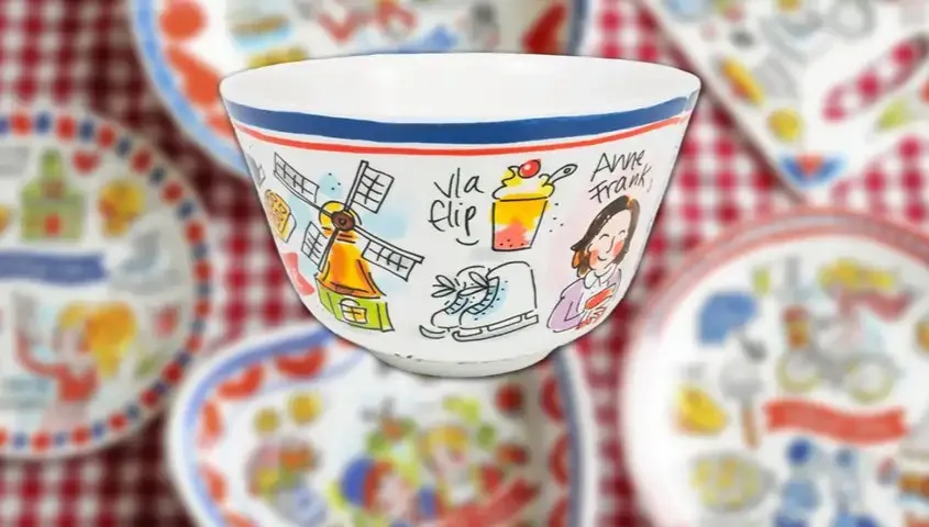 Uśmiechnięta Anna Frank na tandetnych naczyniach... Po protestach produkty wycofane ze sprzedaży
