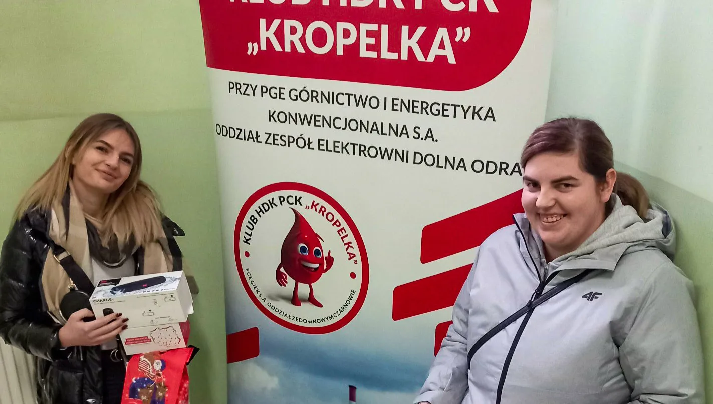 Świąteczna zbiórka krwi pracowników Elektrowni Dolna Odra