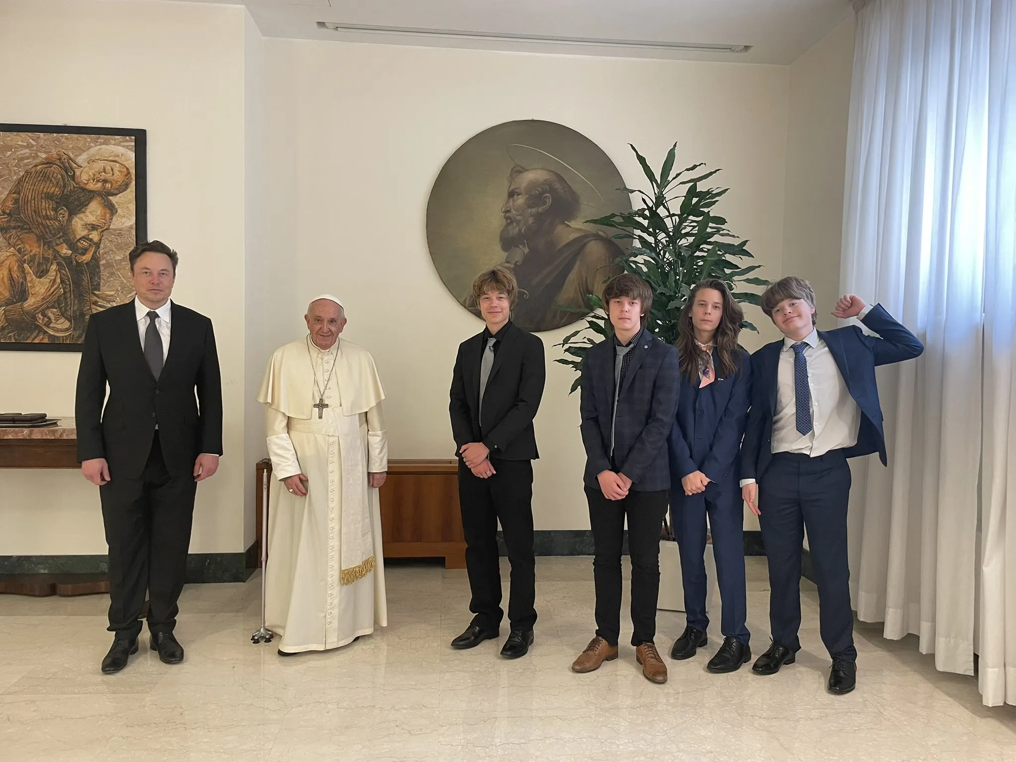 Musk na audiencji u Papieża Franciszka
