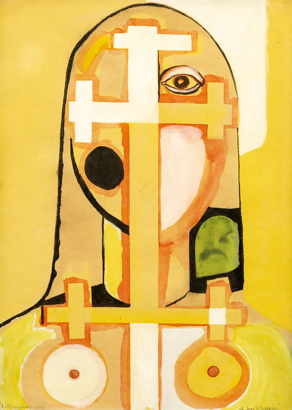 Andrzej Wróblewski, "Kobieta-nagrobek", 1956-1957 r. 