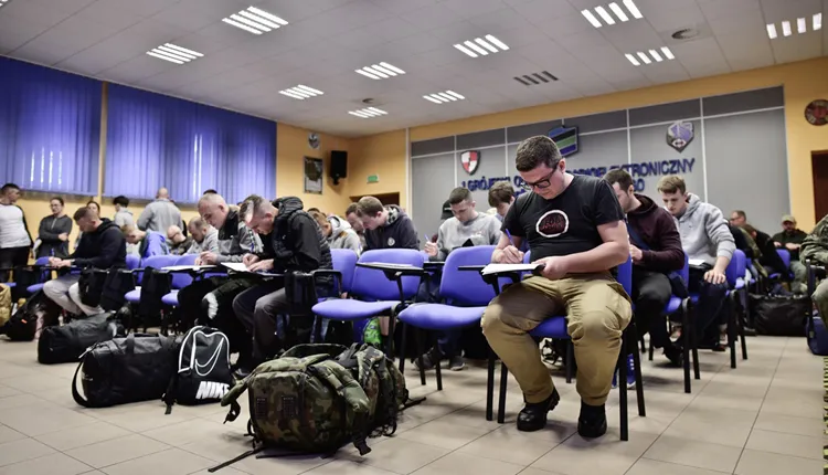 Grójec, gdzie stawili się ochotnicy do służby 6 Mazowieckiej Brygady OT