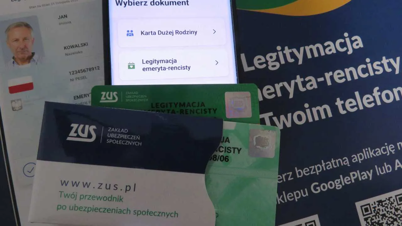 Legitymacja emeryta i rencisty w aplikacji