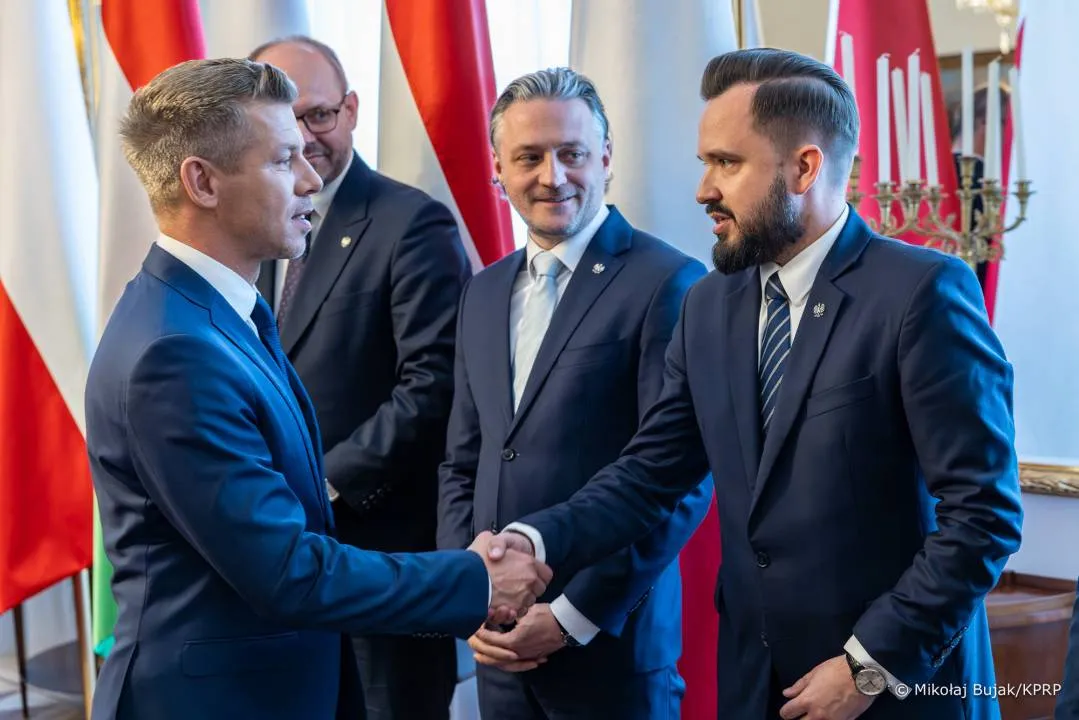 Prezydent Karol Nawrocki przyjął premiera Węgier Petera Magyara w Belwederze
