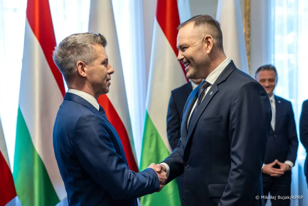 Prezydent Karol Nawrocki przyjął premiera Węgier Petera Magyara w Belwederze