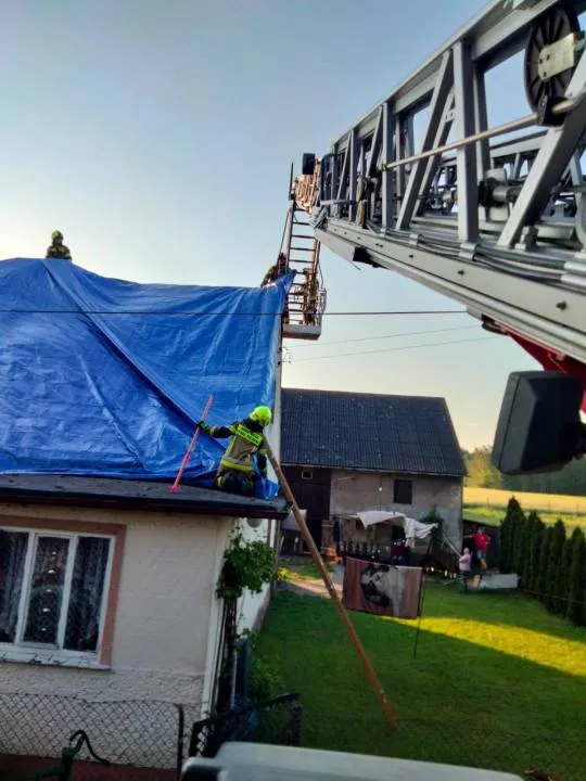 Strażacy usuwają skutki nawałnic