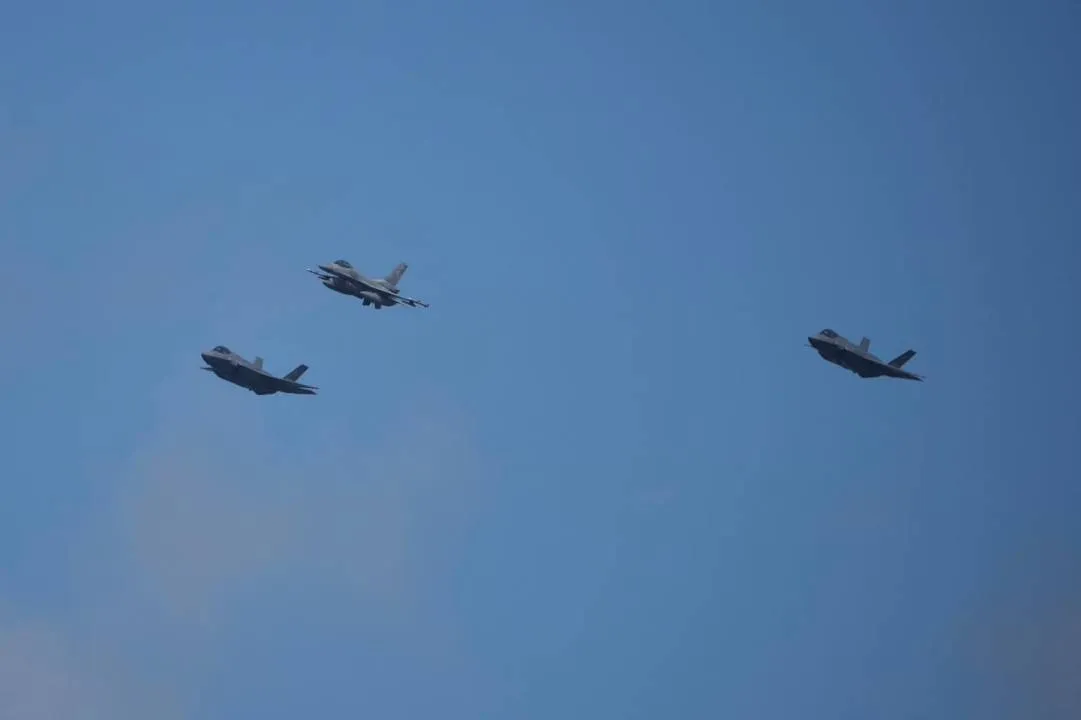 F-35 przeleciały nad Warszawą