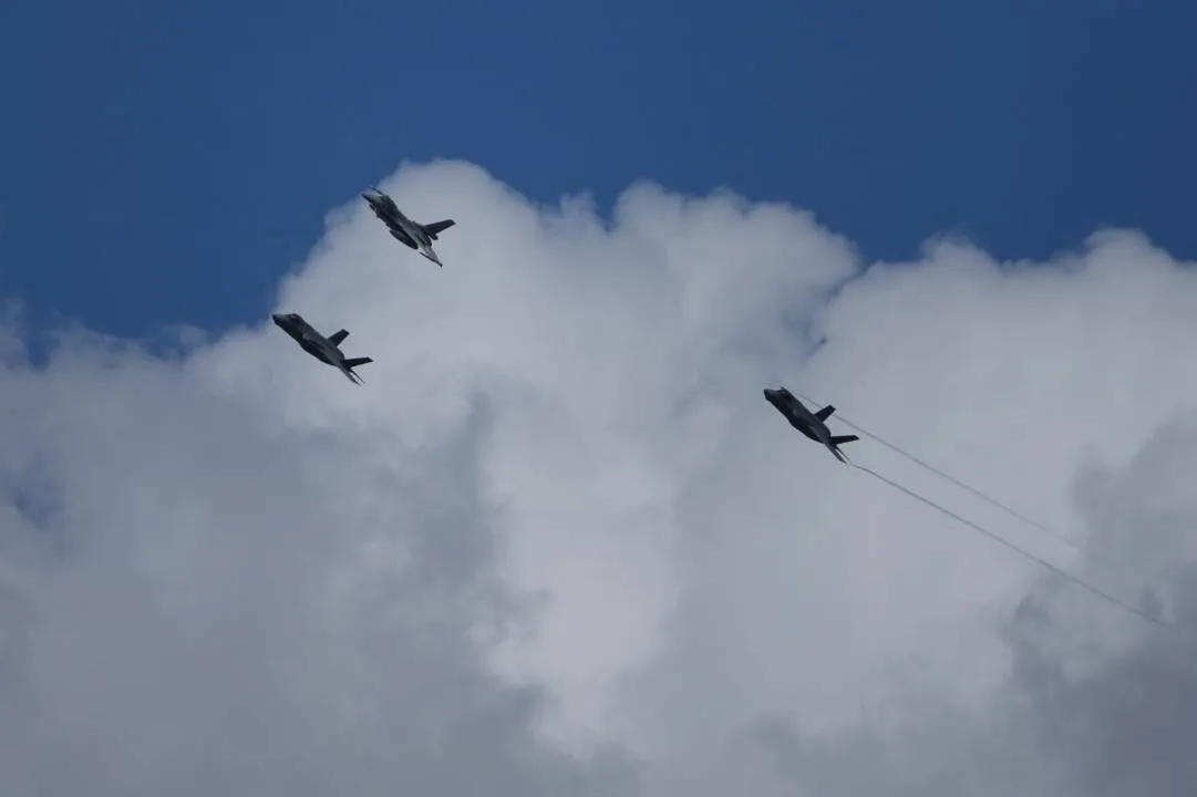 F-35 przeleciały nad Warszawą