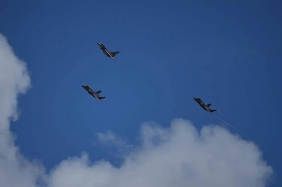 F-35 przeleciały nad Warszawą