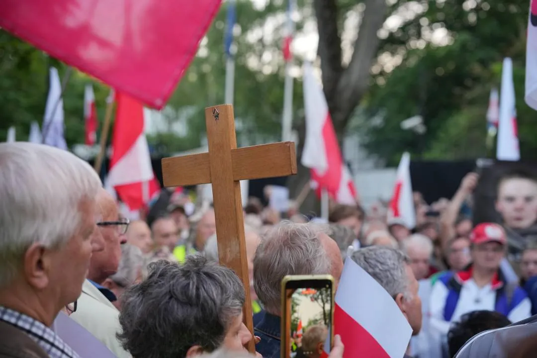 Protest przed ambasadą Niemiec