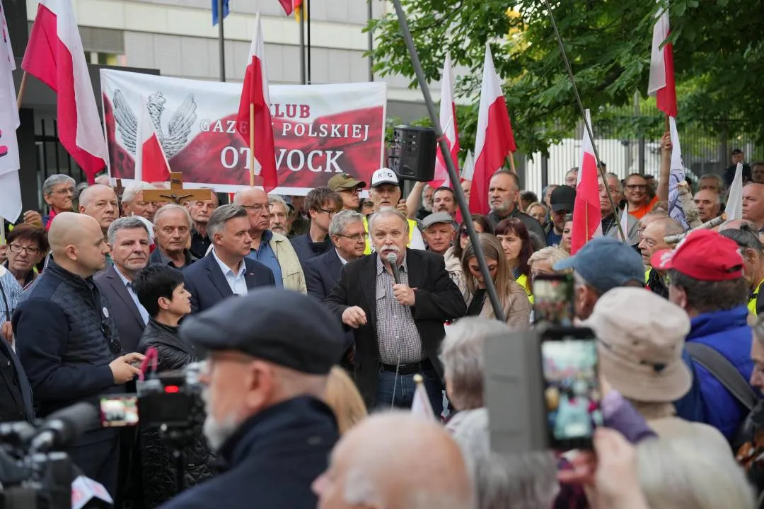 Protest przed ambasadą Niemiec