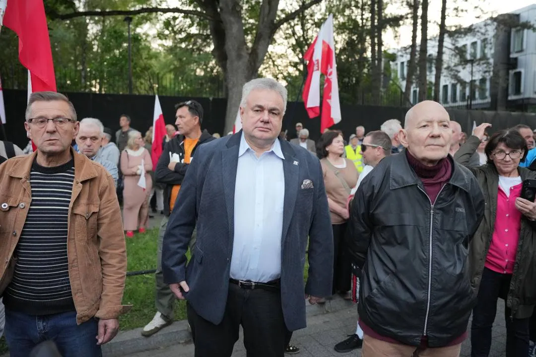 Protest przed ambasadą Niemiec